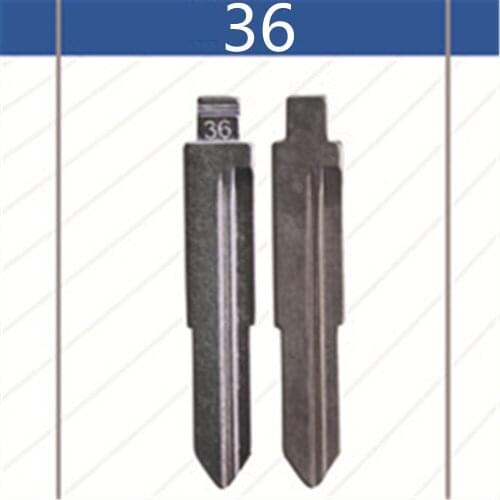 2 Pcs Uncut Replacement Car Key Blade for HYUNDAI TUCSON Key No.36 BLANK BRASS Car Key Blade