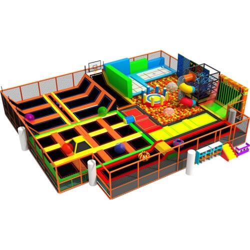 Custom big trampoline park indoor playground