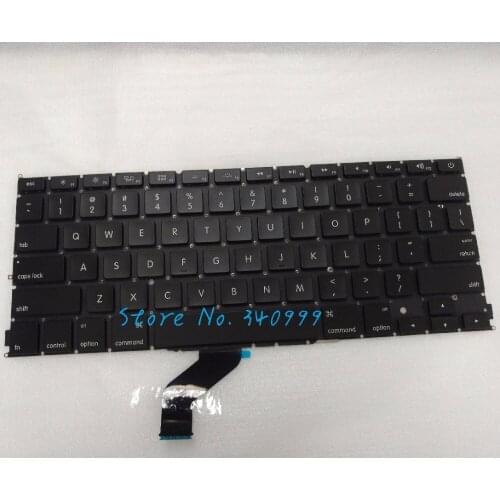 New US Replacement Keyboard For APPLE MacBook Pro 13" Retina A1425 2012 2013 No Backlight US