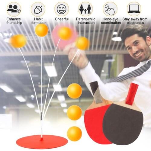 Table Tennis Trainer Portable Ping Pong Training Tool Soft Shaft Professional Practice Trainer Self-study Machine Home Exercise