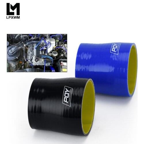 Blue&yellow 2.48\"-2.75\" 63mm-70mm Silicone Hose Straight Reducer Joiner Coupling SH250275