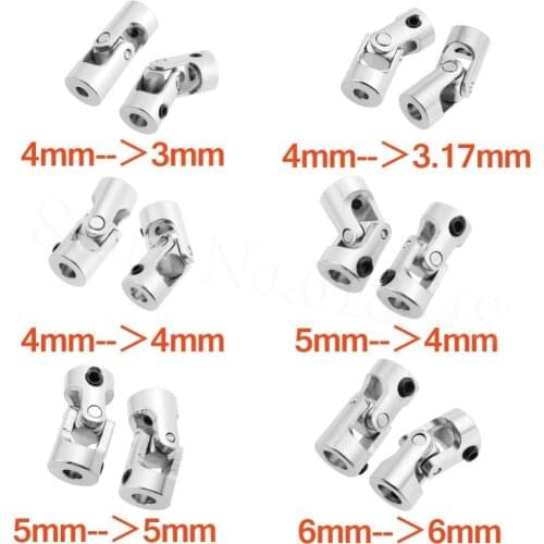 Steel Drive Shaft Universal Joint 3/4/5/6mm for AX10/SCX10/TAMIYA/RC4WD/TAMIYA CC01/F350 RC Crawler Drift Car Tractor Boat Parts