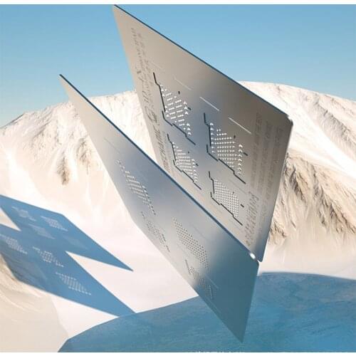 MECHANIC 3D Groove Reballing Stencil 3D-4X Hard Disk NAND PCIE Stencil for Phone XR XS max XS X 8P 8 7P 7 6sP 6P iPad 2/3/4