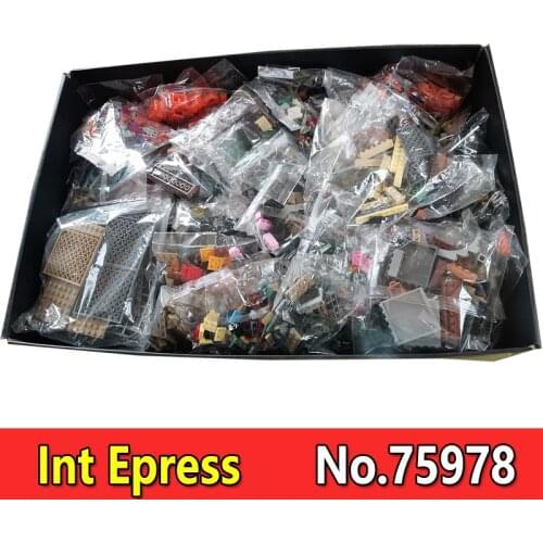 Magic Movie Series Diagon Alley Four House Buidling Blocks 75978 5544Pcs Bricks Kids Education Toy Gifts