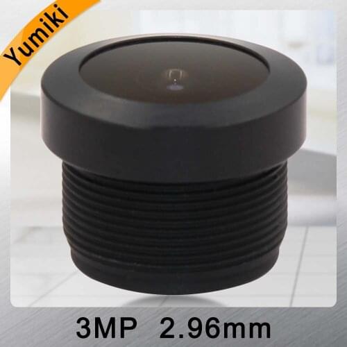 Yumiki HD 3MP 2.96mm F2.4 1/2.7" 125 Degrees M12*0.5 Mount Board Lens for HD CCTV Security IP Camera