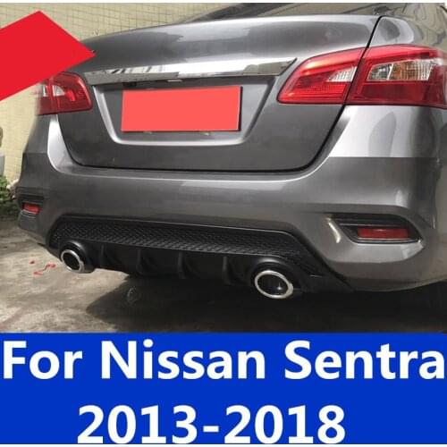 Rear spoiler Rear Bumper Diffuser Bumpers Protector For After rear spoile decoration car Accessories For Nissan Sentra 2013-2018