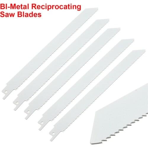 1Pc 225mm Saw Blades Set Bi-metal Woodworking Wood Fibreboard Metal Cutting Reciprocating Saw Blades Power Tools Accessories