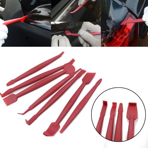 7PCS Car Wrap Film Tools Squeegee Scraper Set Kit Window Tint Glue Remover