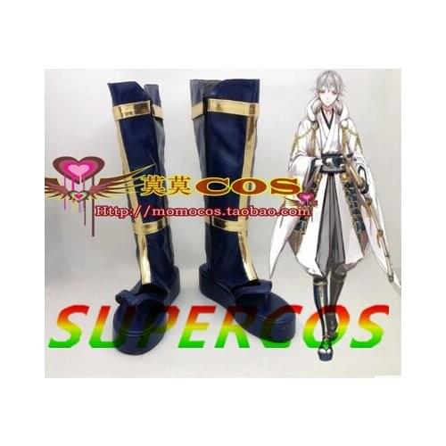 Free Shipping! New! Touken Ranbu Online Tsurumaru Kuninaga Cosplay Shoes Boots Professional Handmade!Perfect customized for you