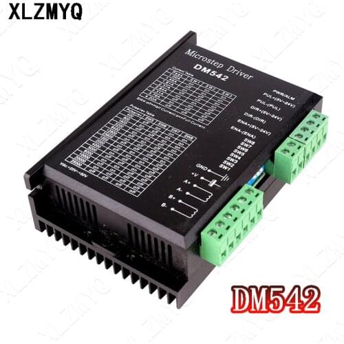 DM542 20-50VAC 1.0-4.2A 2 Phase Stepper Driver DM542 4.2A Digital Stepper Motor Driver for NEMA 17 23 34 Series CNC 3d Printer