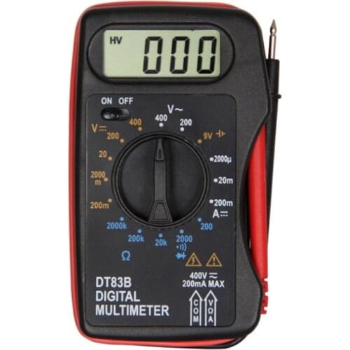 DT83B Digital Multimeter Handheld Tester AC/DC Voltage Meter Pocket Multimeter Modern Current Ohmmeter Clamp Meters Tester