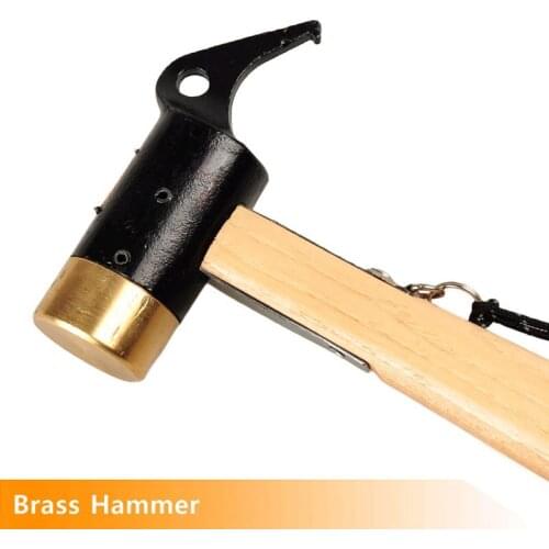 Selpa Tent Pegs Nail Hammer Outdoor Multifunction Travel Camping Copper Mallet Brass Hammer