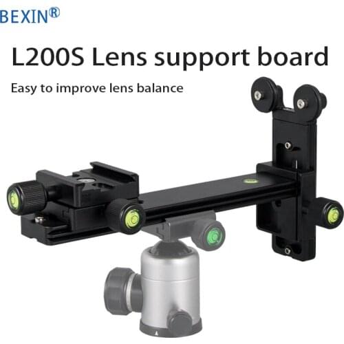 L-200S BEXIN Telephoto Lens support Quick release board Plate For Arca Swiss standard 1/4 Screw adapter for Camera Tripod