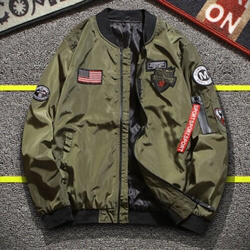 Mens Jacket Spring Autumn Bomber New Cargo Casual Trend Slim Handsome Korean Version Clothing