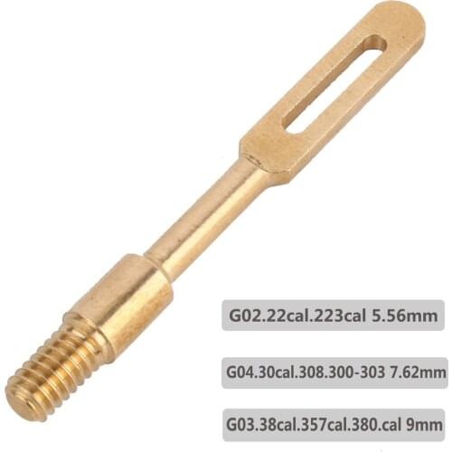 Gun Cleaning Solid Brass Slot Tips Gun Clean Patch Puller for 5.56mm 7.62mm 9mm Pistol Rifle Hunting Gun Accessories