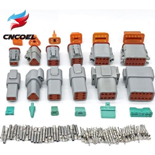 Deutsch DT Series Connector Waterproof Electrical Plug DT06/DT04 2/3/4/6/8/12 Pin Engine/Gearbox For Car Bus Motor Truck