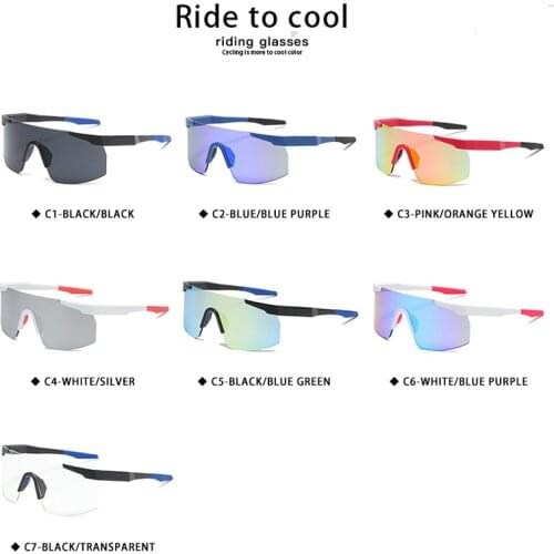 New Style men Cycling Glasses Outdoor Fashion Sports MTB Sunglasses Anti-UV Sunglasses Bicycle Riding Sunshade Mirror PC