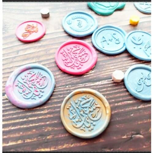 Customize Arabic Korean Russian Greek language logo Personalized image custom seal wax sealing stamp wedding Retro Foreign