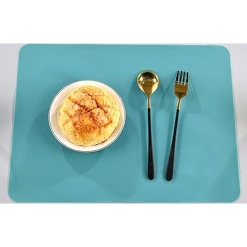 Morandi Color Nordic Style Silicone Placemat High Temperature Resistant Silicone Insulation Pad Solid Color Tableware Mat