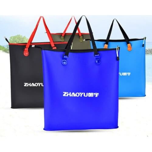 4 Size EVA Folding Fishing Bag Foldable Bucket Portable Outdoor Fishing Water Tank Fish Wear Bucket Fish Care Gear Bag X92G