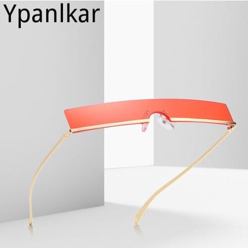 Metal Frame Personality Rectangle Sunglasses Unisex Trendy Street Shot Beach Sexy Designer Elaborate Sun Glasses