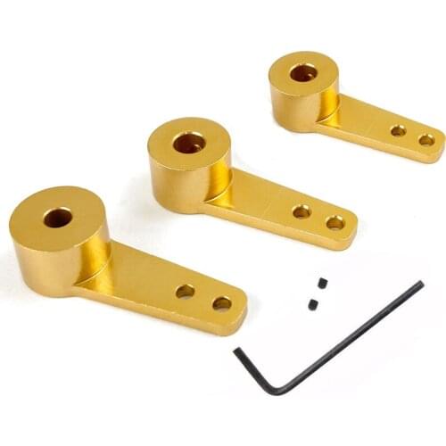 Alloy 3.1mm 4.1mm 5.1mm Steering Drive Servo Arm Eccentric Wheel Crank Link M1.5 Wrench M3 Screws For RC Car Robot FUTABA HITEL