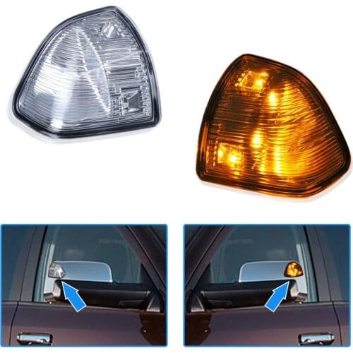 LED Outside Rear View Mirror Turn Signal Lamps Cover Lens Fit For Dodge Ram 1500 2500 3500 4500 5500 68302828AA & 68302829AA