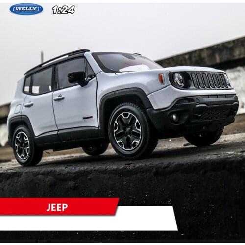 Welly 1:24 Jeep Liberty white car alloy car model simulation car decoration collection gift toy Die casting model boy toy
