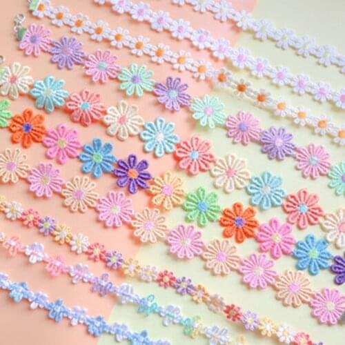 Summer Flower Lace Choker Goth Vintage Chocker Necklace Women Collar Fashion Jewelry Collier Femme Neckchain 2021