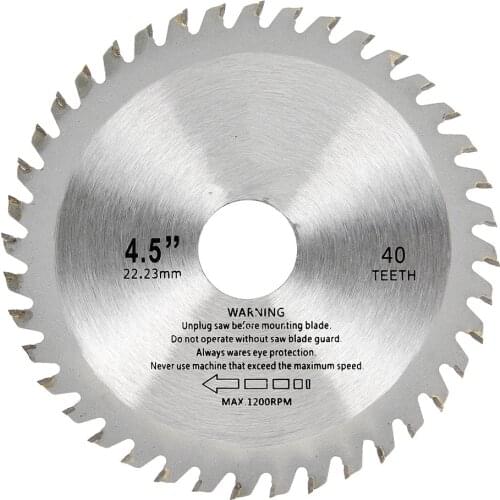 1pc 115mm 40 Teeth Saw Blades Circular Carbide Wood Cutter Saw Blade For Angle Grinder Saw Disc Cutting Wood Circular Saw Blades