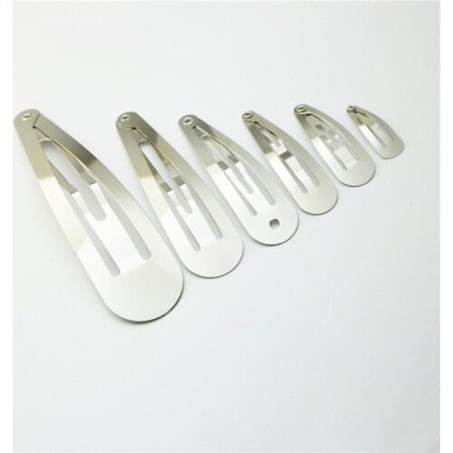 100pcs Stainless Steel BB Clip Cute Drop Shape White Hairpin for Girls DIY Headwear Accessories Childrens BB Clip