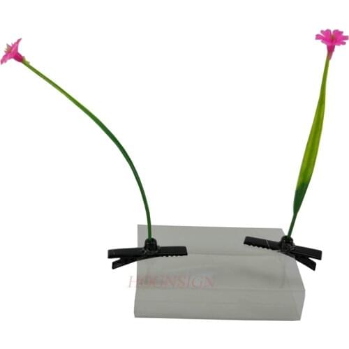 2 pieces hair clip Long grass pink purple flower hairpin plant display cute artifact seedling hairpin long grass weird cartoon