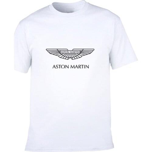 2021Creative designr ASTON MARTIN logo t shirt solid color cotton T Shirt Mens New Arrival Style Short Sleeve Men t-shirt