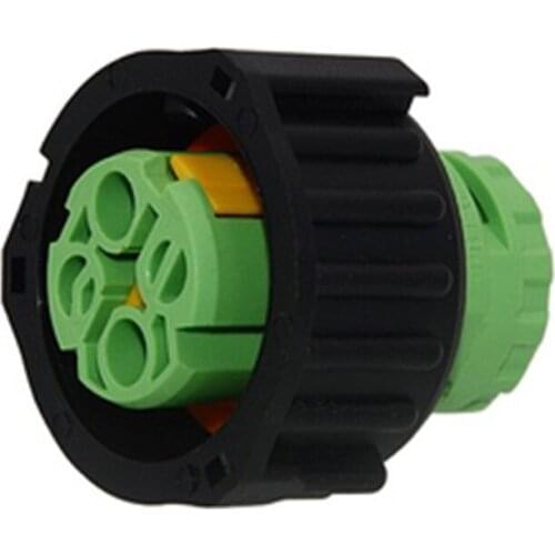 5/10sets tyco 2pin auto waterproof round electric wiring harness cable connector 3-1813099-3