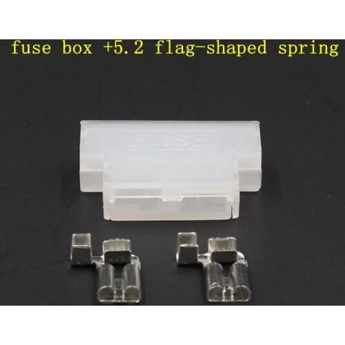 Motorcycle Car Fuse Holder Flame Retardant Nylon Hard Jacket with 5.2 Elbow Flange Venus Terminal Safety Box