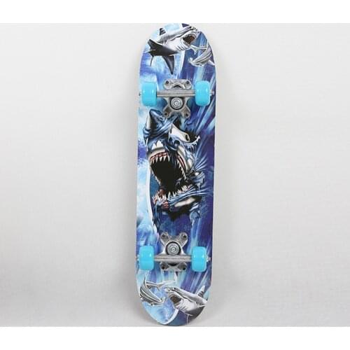 Children Skateboard 60CM Skate Board Kids Scooter Longboard Pulley Wheel Double Maple Skateboard Alloy Roller Skates Board Toys