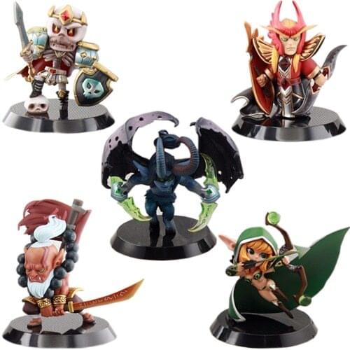 5pcs/lot Dota 2 Game Popular Soul Guard Silence Blademaster King Leoric Figure Toys PVC Action Figures Collection dota2 Toys