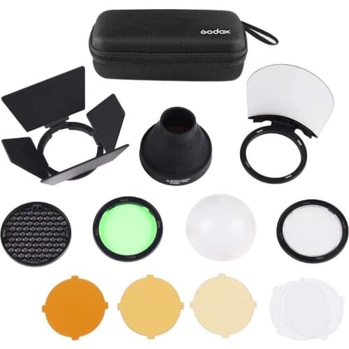 Godox AK-R1 Pocket Flash Light Accessories Kit Compatible for Godox V1 Flash Series,V1-S V1-N V1-C etc Round Flash