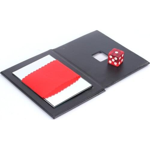 Dice Thru Mirror Magic Tricks Solid Through Solid Magie Magician Close Up Gimmick Props Mentalism Funny