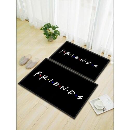 Friends Door Mat Welcome Entrance Doormats Carpets Rugs For Home Bath Living Room Floor Kitchen Hallway Non-Slip Cat Carpet