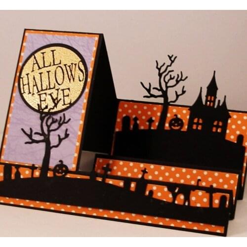 Halloween Metal Cutting Dies Stencil DIY Scrapbooking Album Paper Card Template Mold Embossing Craft Decoration