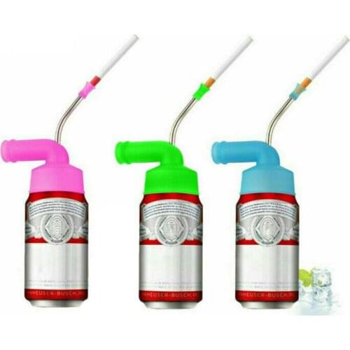 Ring-pull Can Beer Snorkel Funnel Drinking Snorkel Tools Multifunction Wine Dispenser Can Beer Snorkel Straw Party Game Supplies