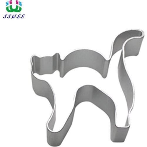 Aluminum Alloy,Little Cat Patterns Shape Cake Decorating Fondant Cutters Tools,Chocolate Cake Baking Molds