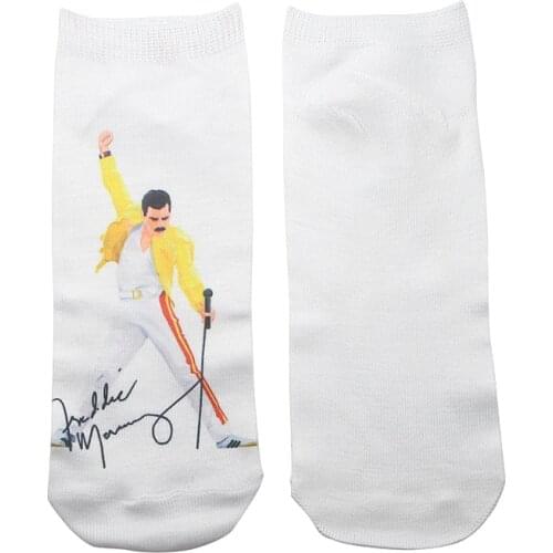 1 Pair Singer Casual Socks Invisible Socks Short Low Cut No Show Socks Cotton Funny Happy Boat Socks Unisex