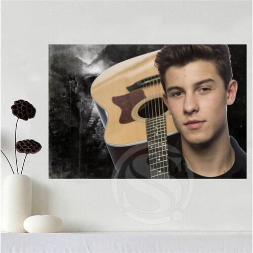 Custom canvas poster Art Shawn Mendes poster cloth fabric wall poster print Silk Fabric Print SQ0604-U7