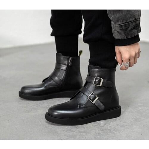 QZYERAI Russia Ankle boots Female boots Genuine leather black Womens boots Autumn and winter Womens shoes