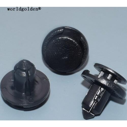 Worldgolden 100pcs Bumper Clip Push-Type Retainer for Nissan#01553-09611(0155309611),01553-10501(0155310501),90467-08185