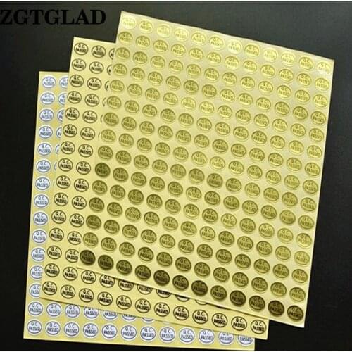 ZGTGLAD 1 Sheet New Arrival Control QC Passed Stickers Self Adhesive Labels Home School Office Supplies