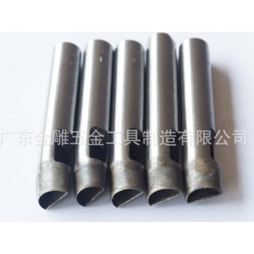 1-5-6Pcs D-shape Leather Hole Leathercraft Drilling Belt Punching Tools Craft Steel Hollow Plastic Wood Professional Manual NEW