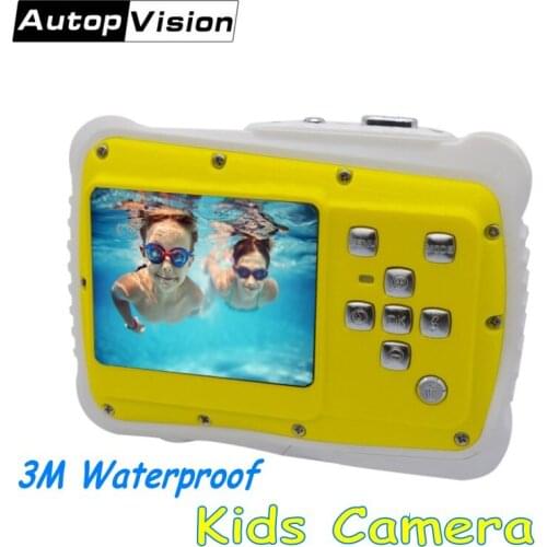 5262 Waterproof Kids Camera 2inch LCD 12MP HD Digital Camera Camcorder Children Birthday Gift Mini Cute Camera for Kids Swimming